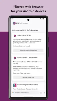 SPIN Safe Browser Web Filter android App screenshot 15