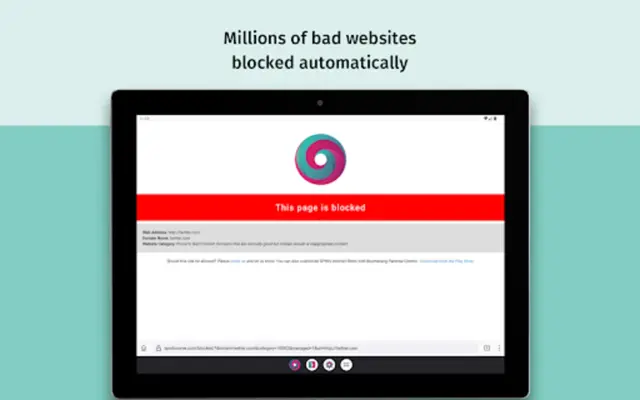 SPIN Safe Browser Web Filter android App screenshot 1