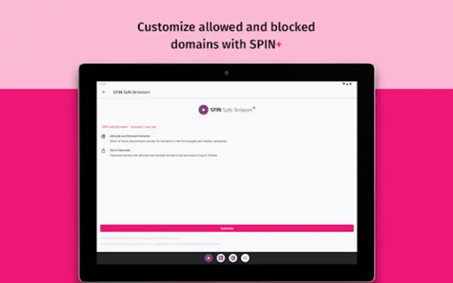 SPIN Safe Browser Web Filter android App screenshot 8